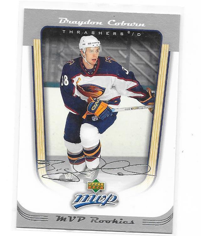 2005-06 Upper Deck MVP #427 Braydon Coburn Atlanta RC