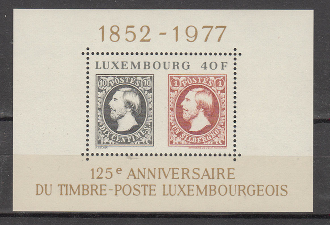 LUXEMBURG 1977 posti blokki