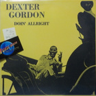 DEXTER GORDON - DOIN' ALLRIGHT - US 1982 M-/EX+ LP - pikkukuva 1