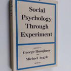 Michael Argyle ym. : Social Psychology Through Experiment - pikkukuva 1