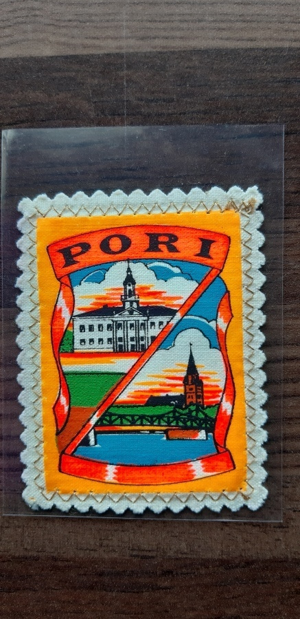 Pori vintage kangasmerkki