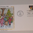 USA FDC Christmas 1982 Colorano "Silk" - pikkukuva 1