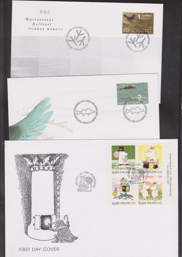 FDC 1998 kaikki 16 FDC kuorta