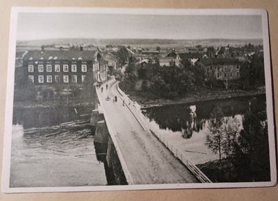 Lapua, kirkonkylää, silta, vas. Kosolan talo, mv pk, ei p.