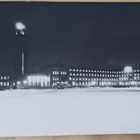 Helsinki, Rautatieasema juhlavalaistuksessa, vkpk, p. 1943 - pikkukuva 1
