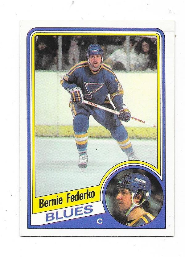 1984-85 OPC #184 Bernie Federko , St Louis Blues