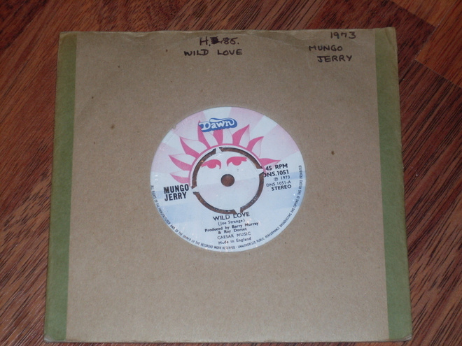 7" MUNGO JERRY - Wild Love - single 1973 rock n roll EX
