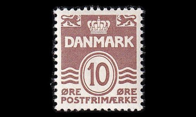 Tanska 233_II ** Aaltoviiva 10 öre (1937)