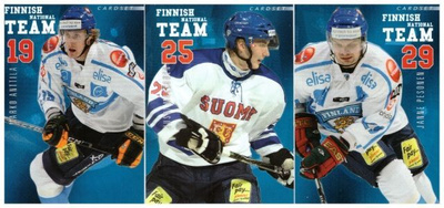 3 x TEAM FINLAND 09-10 Cardset ANTTILA PESONEN MAKKONEN