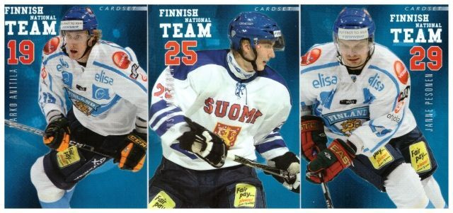 3 x TEAM FINLAND 09-10 Cardset ANTTILA PESONEN MAKKONEN