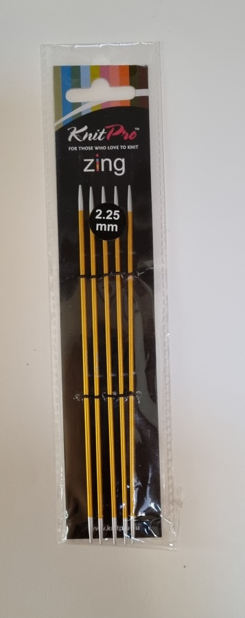 KnitPro Zing sukkapuikot 2,25 mm / 15 cm