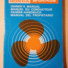HONDA BF5A / 4,5B owners manual 4 language - pikkukuva 1