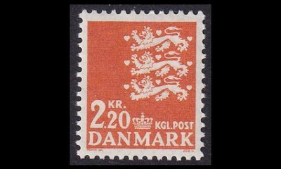 Tanska 461 ** Vaakuna 2,20 kr oranssi (1967)