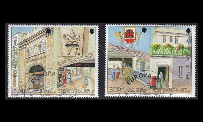 Gibraltar 590-3p o Europa postirakennuksia (1990)