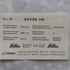 Hellas Autosarja # 78 Rover - pikkukuva 2