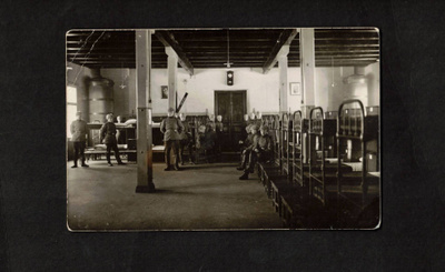 Sotilaspostikortti, Varusmiehet tuvassa, Viipuri1928
