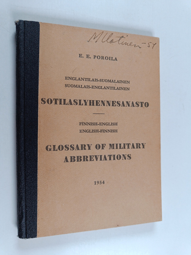 E. E. Poroila : Englantilais-suomalainen & suomalais-engl...