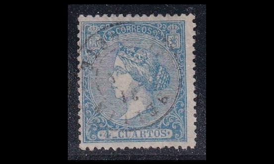 Espanja 74 o Isabella II 4 Cs (1866)