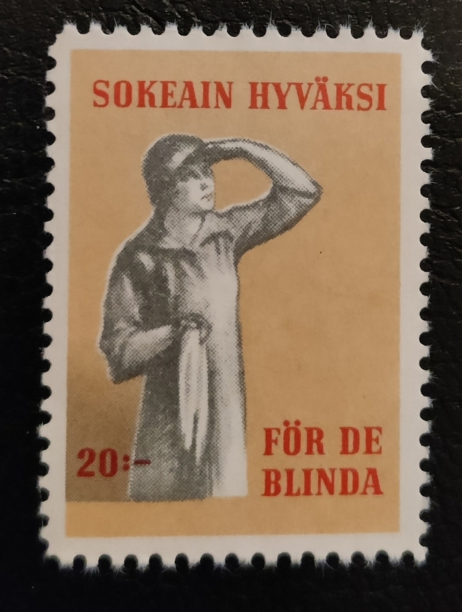 Kirjeensulkijamerkki Sokeain Hyväksi **