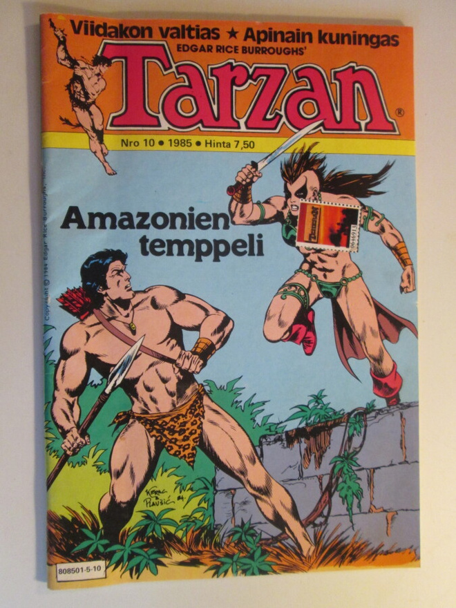 TARZAN 10 / 1985 SARJAKUVALEHTI VIIDAKON KUNINGAS