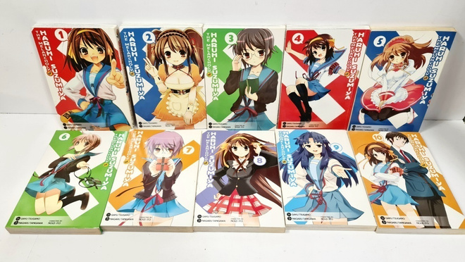 The Melancholy of Haruhi Suzumiya volumet 1-10 (englanti)