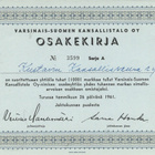 OKK 1961 Varsinais-Suomen Kansallistalo Oy, Turku osakekirja - pikkukuva 1