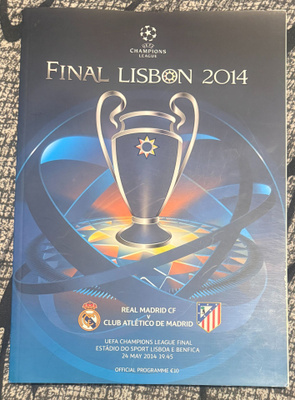 UEFA CHAMPIONS LEAGUE FINAL LISBON 2014 PROGRAMME