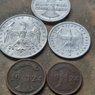Saksa A kolikkosetti 1921-1924, 5kpl - pikkukuva 3