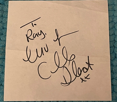 CILLA BLACK nimikirjoitus paperilla