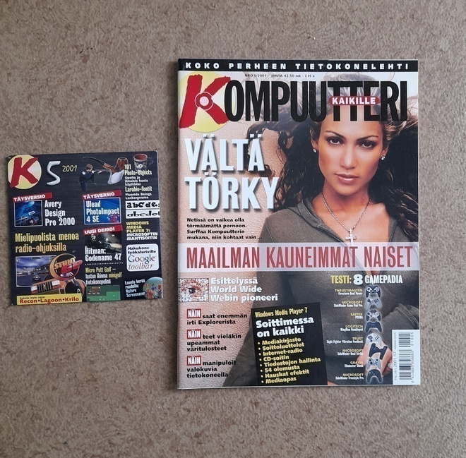Kompuutteri Kaikille 5/2001 lehti+k-romppu hyvä kunto