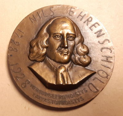 Amiraali Nils Ehrenschiöldin muistomitali 1928
