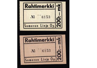 Suomi rahtimerkki Someron Linja Oy **