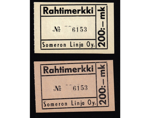 Suomi rahtimerkki Someron Linja Oy **