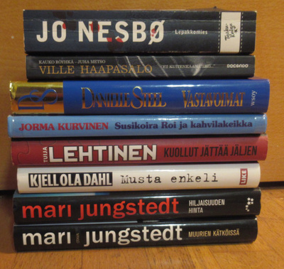 8 kpl:n kirjapaketti hyviä.