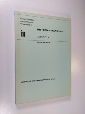 Historian maailma 6 - Tekstiosa - kokeilumoniste