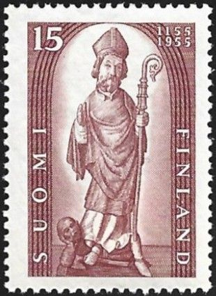 1955 Suomen kirkko 800 vuotta 15 mk ** LaPe 439