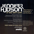 Jennifer Hudson • If This Isn't Love PROMO CD-Single - pikkukuva 2