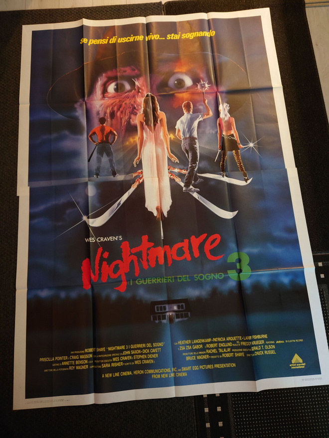 A Nightmare on Elm Street 3 elokuvajuliste ( 195 x 140 cm )