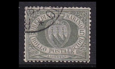 San Marino 13 o Vaakuna 5 C (1892)