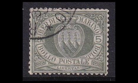 San Marino 13 o Vaakuna 5 C (1892)