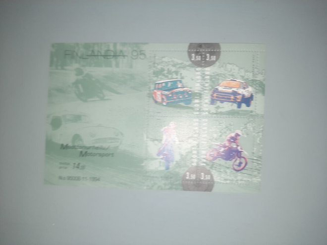// blokki Finlandia 95 Moottoriurheilu BL18 **