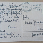 Iso kimppu päivänkakkaroita maljassa, onnittelupk, p. 1943 - pikkukuva 2
