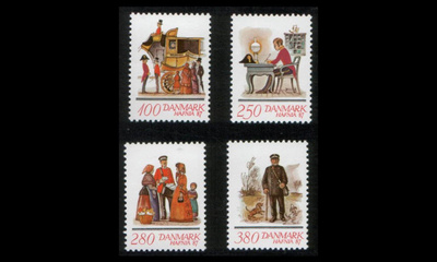 Tanska 878-81 ** Hafnia postimerkkinäyttely (1986)