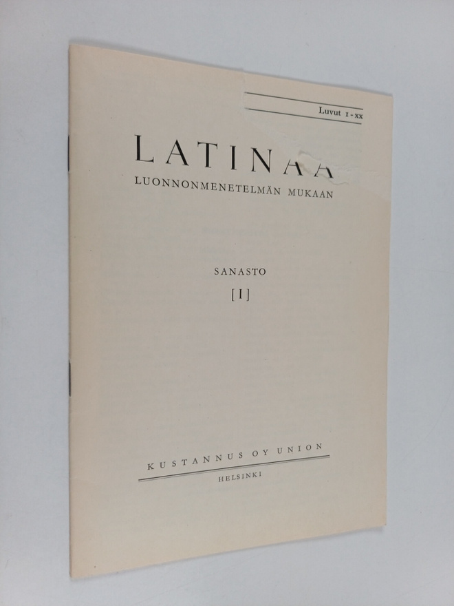Latinaa luonnonmenetelmän mukaan : Sanasto 1