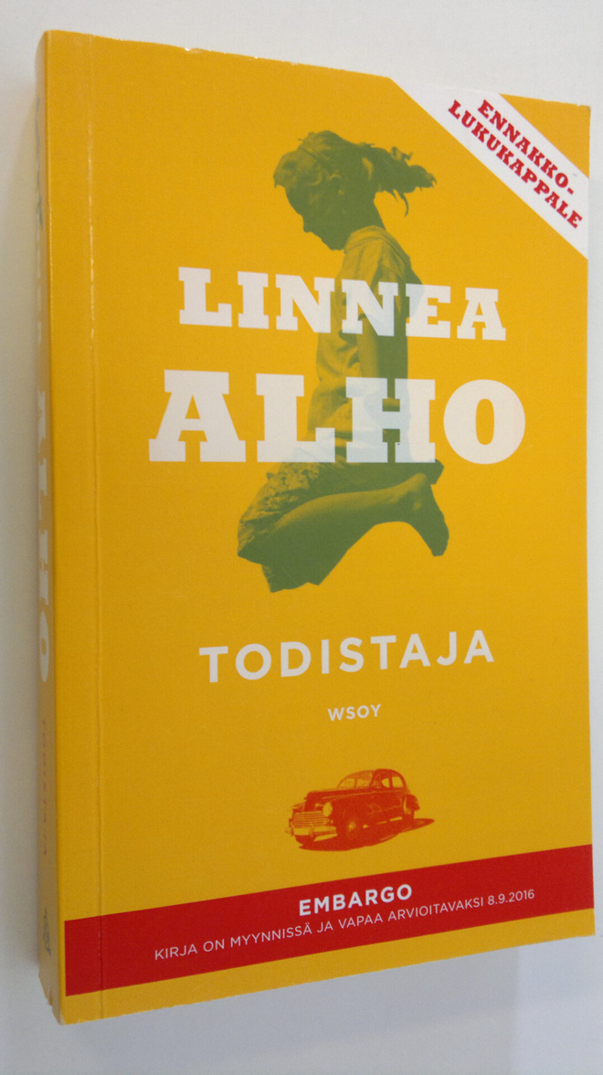 Linnea Alho : Todistaja (ennakkolukukappale)