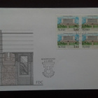 FDC Åland nelilö Maarianhaminan kaupungintalo 2.1.89 LaPe 32 - pikkukuva 1