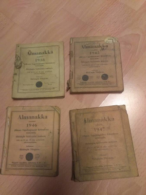 Almanakka 1930-1940 luvulta