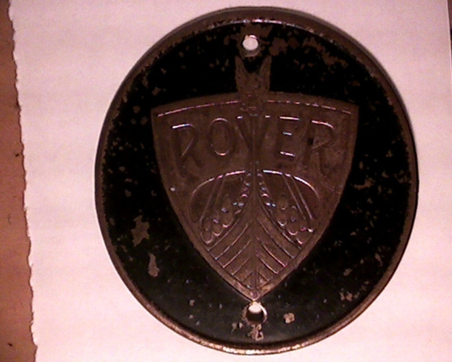 Rover, auton keulamerkki ?, halkaisija 77 mm.
