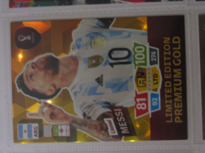 ADRENALYN QATAR 2022 LIONEL MESSI LIMITED PREMIUM GOLD