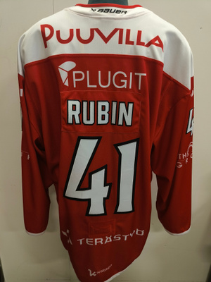 Niklas Rubin #41 Porin Ässät game worn